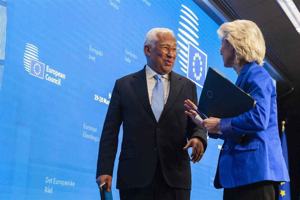 António Costa y Ursula von der Leyen durante un encuentro en Bruselas (imagen de archivo)