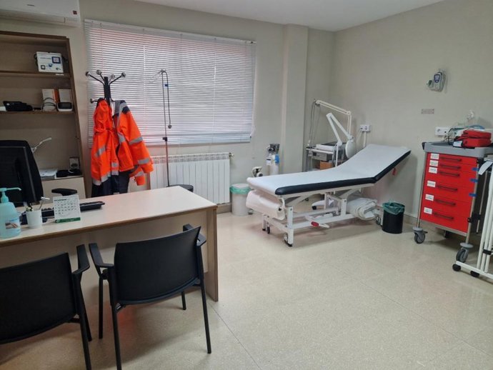 Consulta de un centro de salud rural aragonés.
