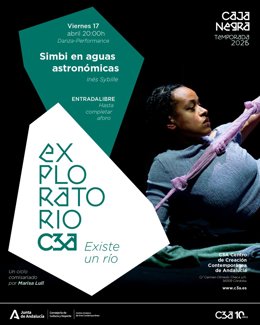 Cartel del espectáculo de danza-performance 'Simbi en aguas astronómicas'.