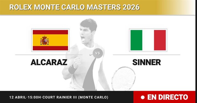 Carlos Alcaraz - Jannik Sinner: resumen y estadísticas del partido de Final de Rolex Monte Carlo Masters