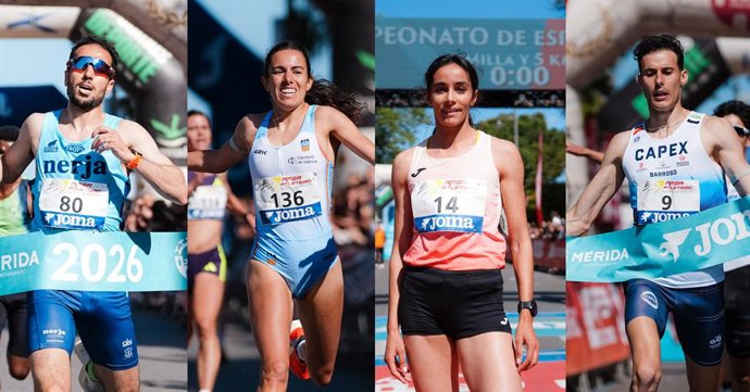 Yahya Aouina y Rosalía Tárraga se coronan campeones de España de 5 km y Naima Ait Alibou y David Barroso, de la milla