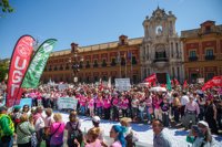 Miles de andaluces se manifiestan este domingo junto a Mareas Blancas en protesta por el "negocio de la sanidad"