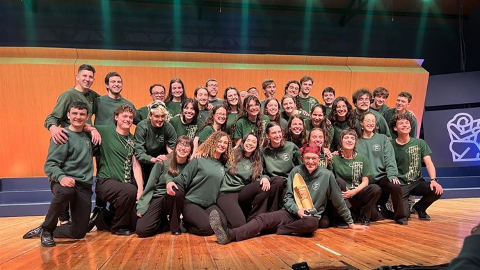 El Cor Jove del Conservatori de Sant Cugat del Vallés se ha  proclamado ganador del 52 Certamen Coral de Ejea.