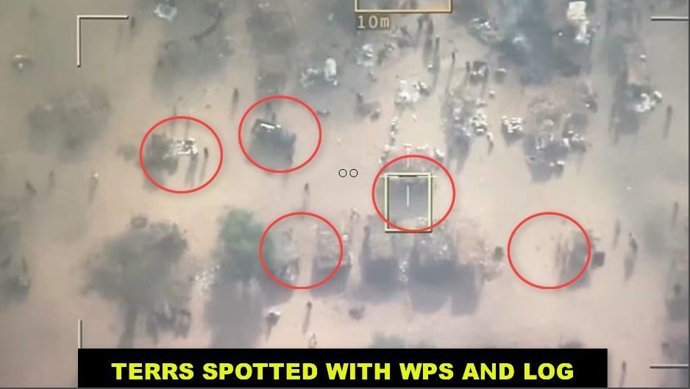 Mercado bombardeado en Jilli, en Nigeria