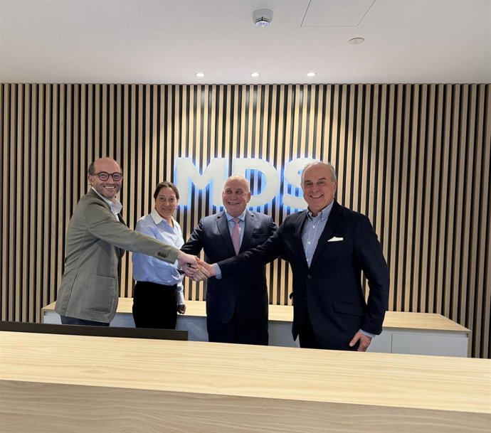 (De Izquierda A Derecha): José Diogo Silva, CFO MDS Group; Patricia Sanz-Viveros, Socia Directora Técnica Aseriesgo; Juan Carlos Barrena, Socio Director De Aseriesgo, Y Álvaro Mengotti, CEO MDS España.