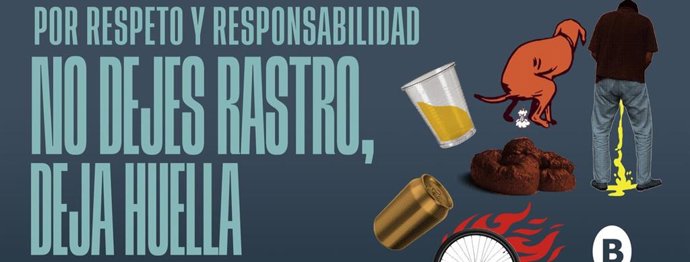 Cartel de la campaña de concienciación para reducir las conductas incívicas en el espacio público.