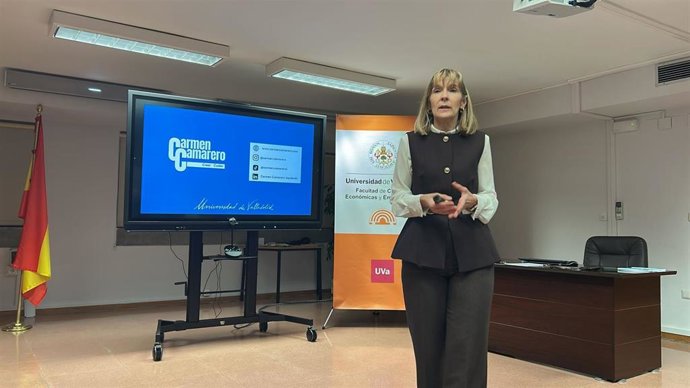 Carmen Camarero, durante la presentación del programa.