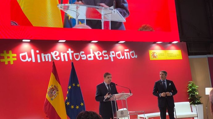 El ministro de Agricultura, Pesca y Alimentación, Luis Planas, en la inauguración del Salón Gourmets