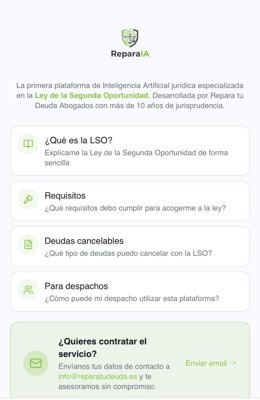 Grupo Repara lanza la primera plataforma de inteligencia artificial de la Ley de Segunda Oportunidad