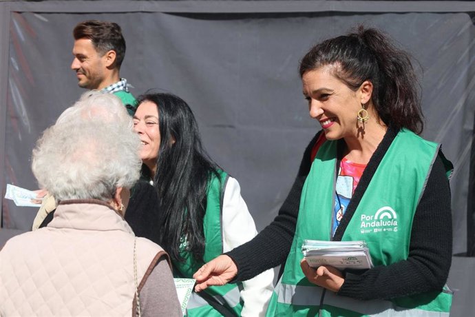 La coordinadora de IU Málaga, organización integrante de Por Andalucía y portavoz adjunta del grupo municipal de Con Málaga, Toni Morillas, en una imagen de archivo