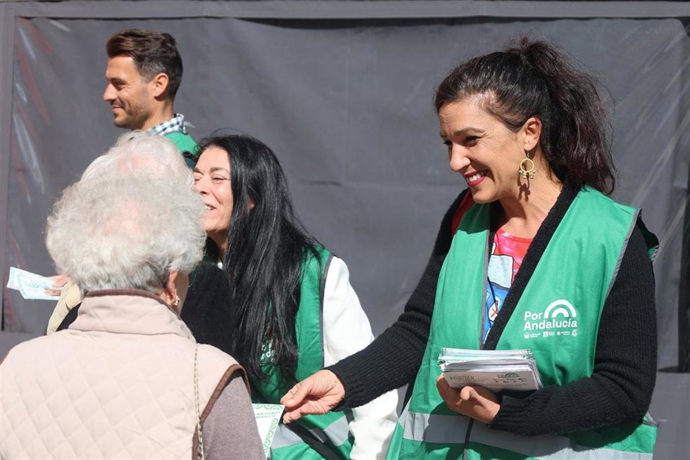 La coordinadora de IU Málaga, organización integrante de Por Andalucía y portavoz adjunta del grupo municipal de Con Málaga, Toni Morillas, en una imagen de archivo