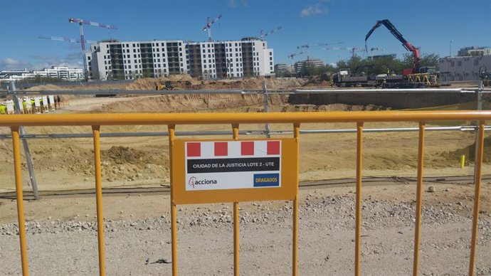 Obras del lote 2 de la Ciudad de la Justicia