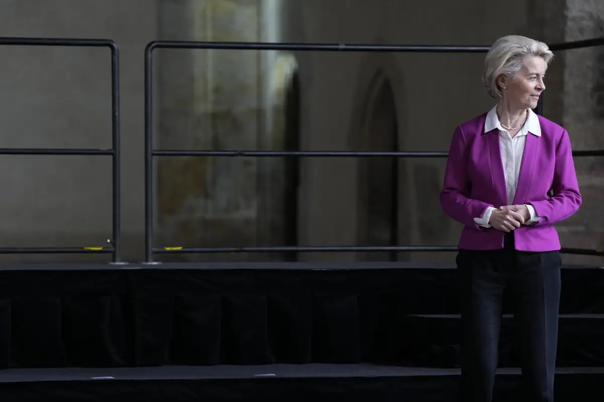 Ursula von der Leyen en una reunión