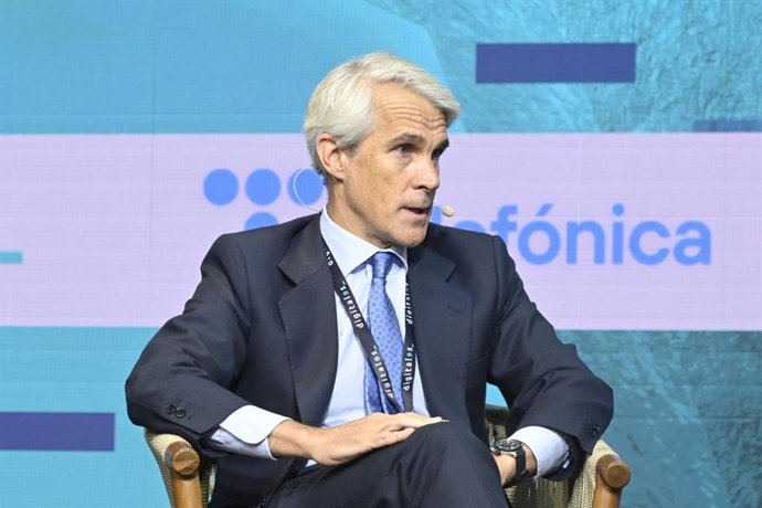 Archivo - El presidente de Telefónica España, Borja Ochoa, en su intervención en el 'DigitalES Summit' de 2025, a 18 de junio de 2025 en Madrid (España).