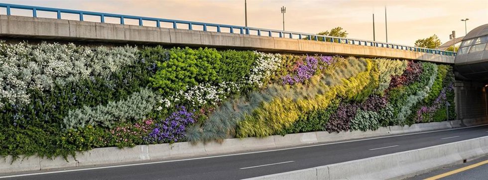 La M-30 sumará sus segundos jardines verticales