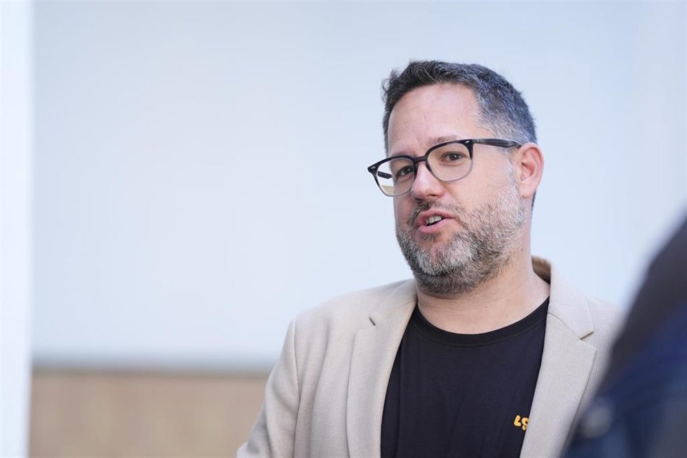 El candidato de Adelante Andalucía, José Ignacio García, en una imagen de archivo. 