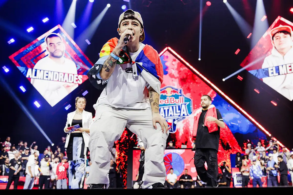 El Menor durante la Batalla Final Internacional de Red Bull en Santiago (Chile) el 11 de abril de 2026