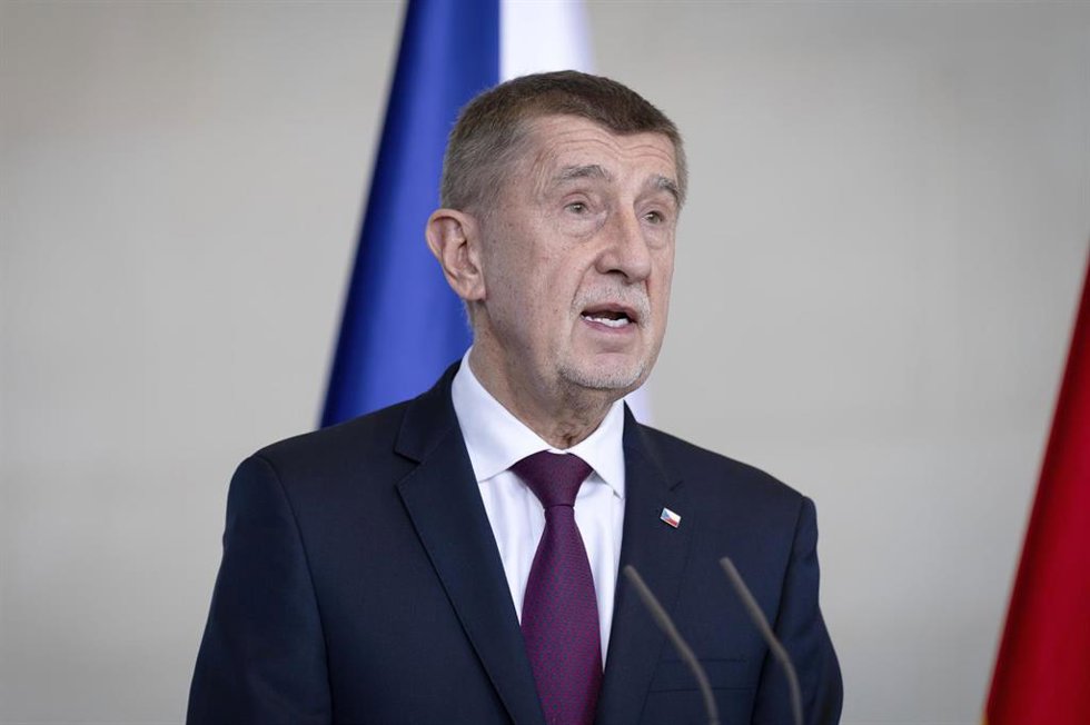 Archivo - Andrej Babis, primer ministro checo, el pasado de 10 de marzo en una rueda de prensa conjunta con Alemania