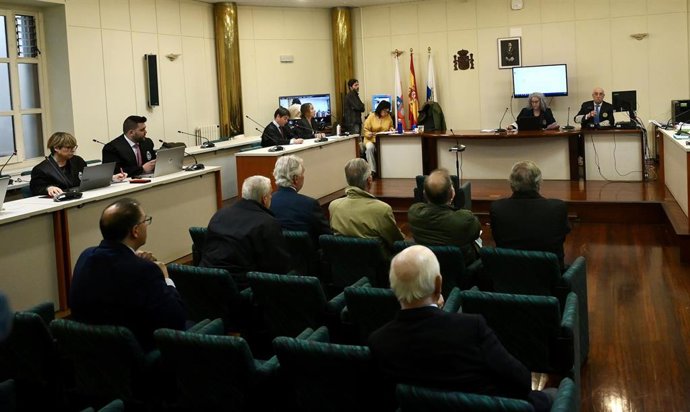  juicio por los vertidos contaminantes de Sniace al Saja-Besaya, en la Plaza número 2 de la Sección Penal del Tribunal de Instancia, a 13 de abril de 2026, en Santander, Cantabria (España).  