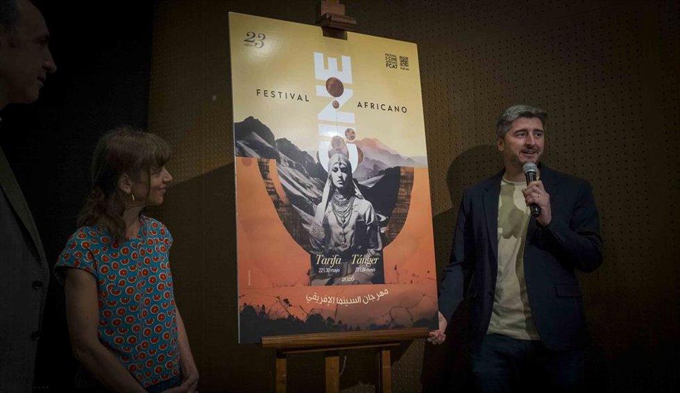 Presentación del cartel del Festival de Cine Africano en el Cicus.