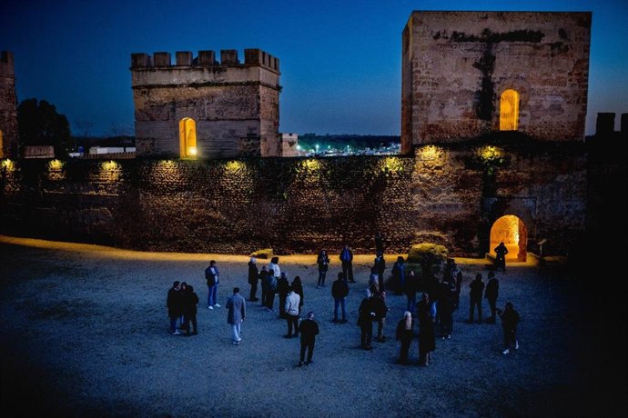 Visita nocturna al castillo de Alcalá de Guadaíra (Sevilla).