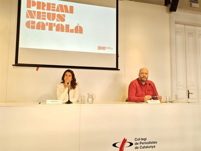 Grau y Ribera en la presentación del Premi Neus Català 2026.