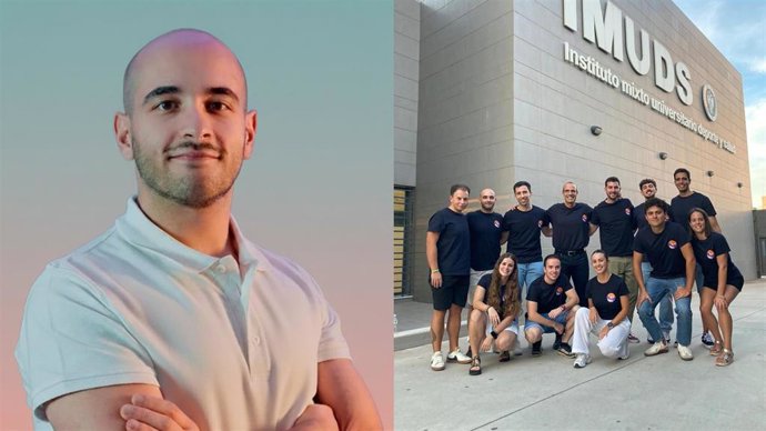 Juan José Martín Olmedo, investigador de la UGR y primer autor del estudio y el equipo al completo.