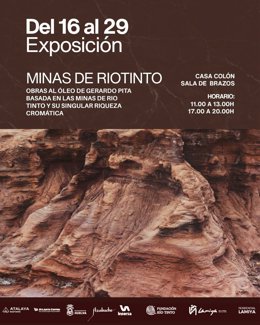 Cartel de la exposición 'Minas de Riotinto'.