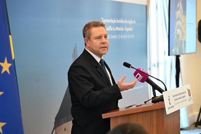 El presidente de C-LM, Emiliano García-Page, en Brasil.