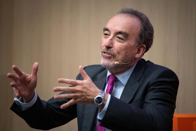 Archivo - El magistrado del Tribunal Supremo Manuel Marchena participa en el coloquio '¿Está la Justicia amenazada?’, en el Aula Magna del Campus Almansa de CUNEF Universidad, a 30 de octubre de 2025, en Madrid (España). 