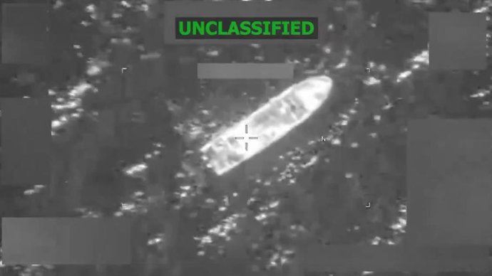 Archivo - "Ataque letal" de EEUU contra una supuesta narcolancha en el Pacífico