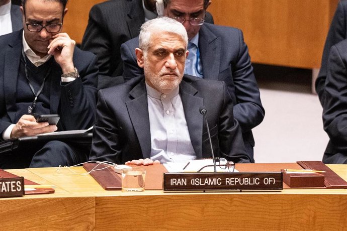 Archivo - El embajador iraní ante la ONU, Amir Said Iravani