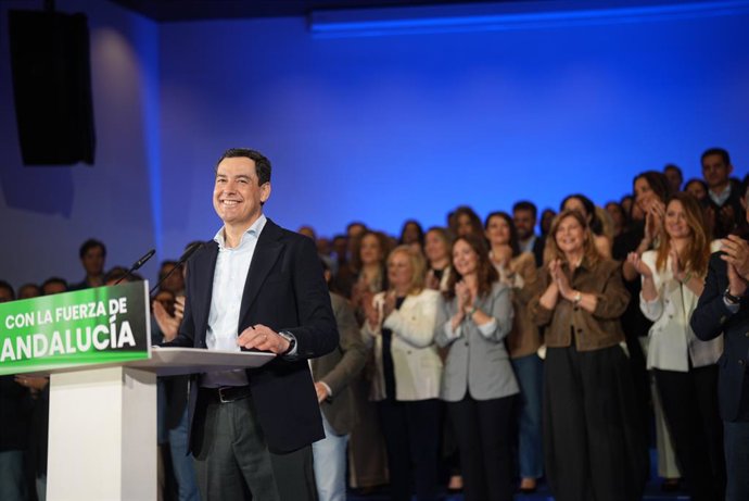 O presidente da Junta da Andaluzia e do PP-A, Juanma Moreno, em uma foto de arquivo.