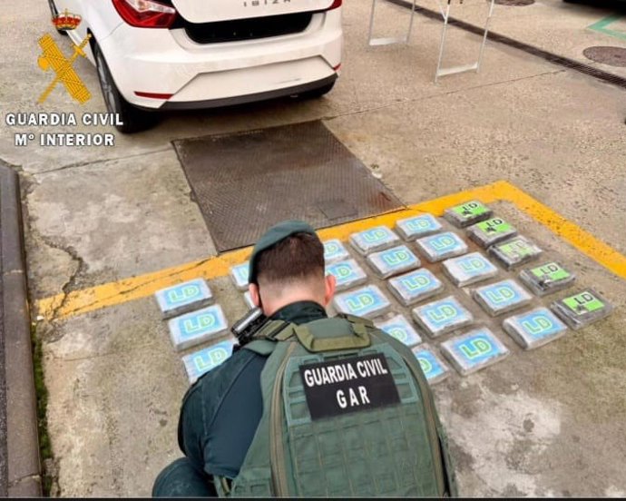 Imagen del material interceptado