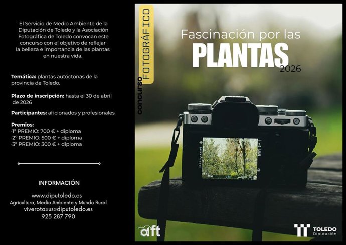 Cartel concurso de fotografía Fascinación por las Plantas 2026.