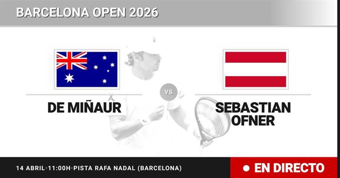 Alex de Minaur - Sebastian Ofner: resumen y estadísticas del partido de Dieciseisavos de final de Barcelona Open