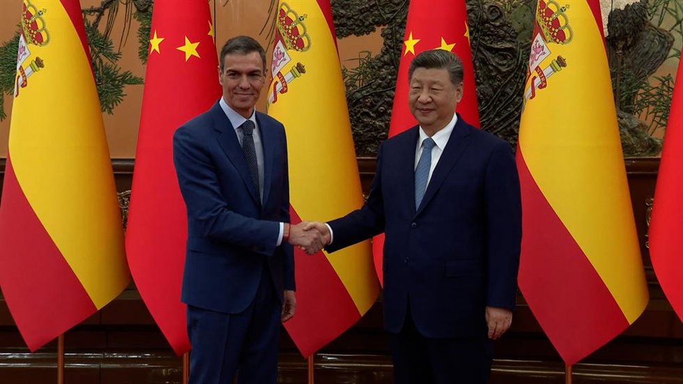 Reunión entre Pedro Sánchez y Xi Jinping