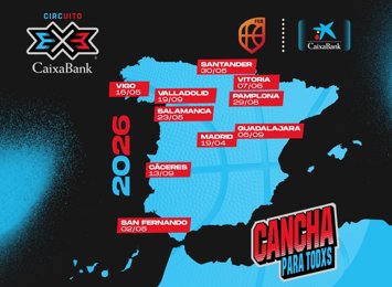 Fechas del 'Circuito 3x3 CaixaBank'  2026