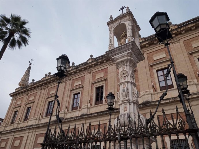 Fachada trasera del Archivo de Indias, como imagen de recurso.