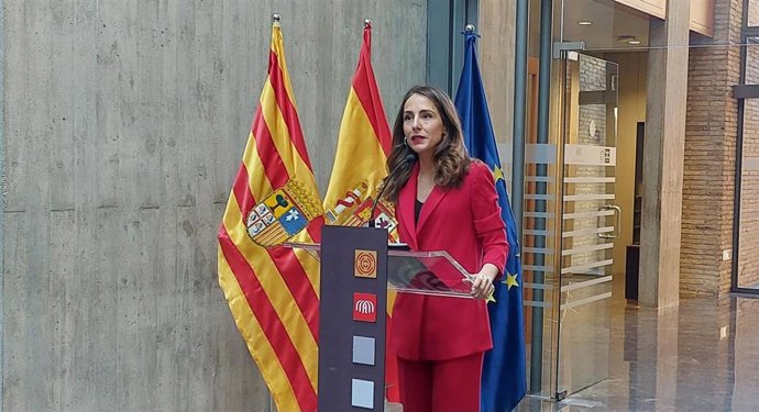La presidenta de las Cortes de Aragón, María Navarro.