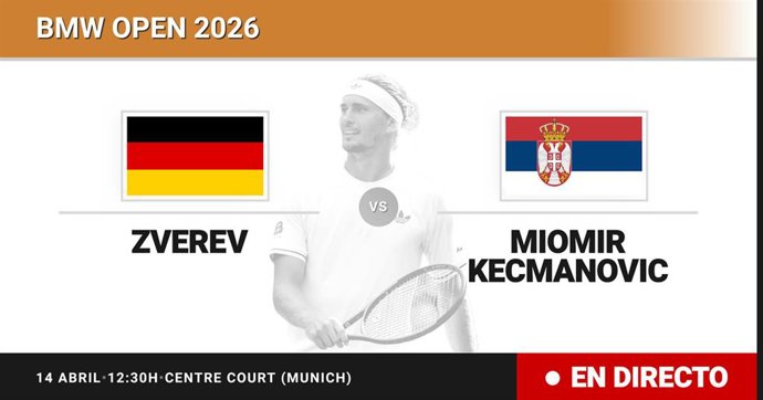 Alexander Zverev - Miomir Kecmanovic: resumen y estadísticas del partido de Dieciseisavos de final de BMW Open