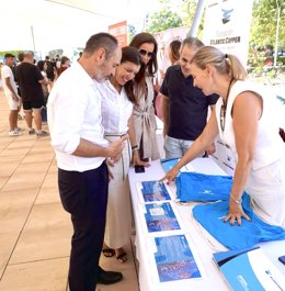 Stand de la Fundación Atlantic Copper en la jornada de puertas abiertas de la UHU.