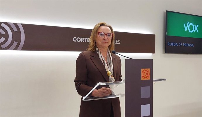 La diputada de Vox en las Cortes de Aragón Carmen Rouco.