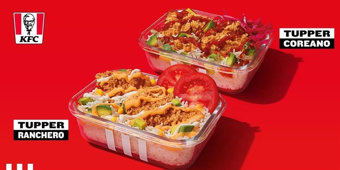Tuppers de arroz de KFC