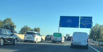 Retenciones en Ronda Oeste por la obras de Red Eléctrica en Ronda Sur