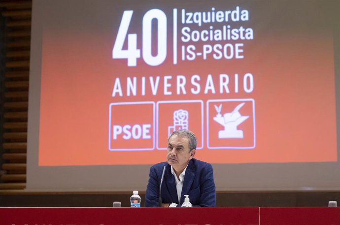 Archivo - El expresidente del Gobierno José Luis Rodríguez Zapatero, durante la celebración del 40 Aniversario de la constitución de Izquierda Socialista del PSOE, en la sede de UGT, a 12 de septiembre de 2021, en Madrid (España). Este fin de semana la Iz
