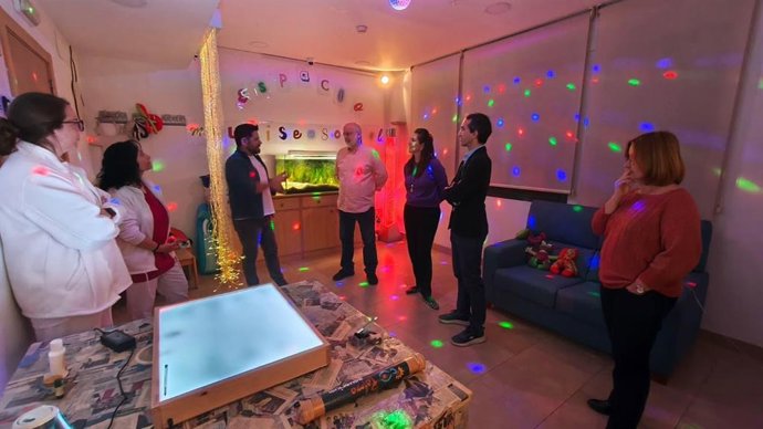 La sala multisensorial de la residencia Oms-Sant Miquel del IMAS.