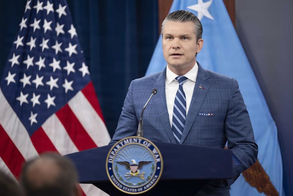 El jefe del Pentágono, Pete Hegseth. 