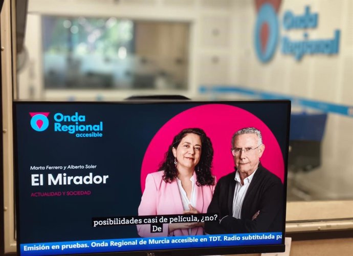 Onda Regional Murcia lanza 'Onda Regional Accesible', la primera radio autonómica en TDT adaptada para personas sordas