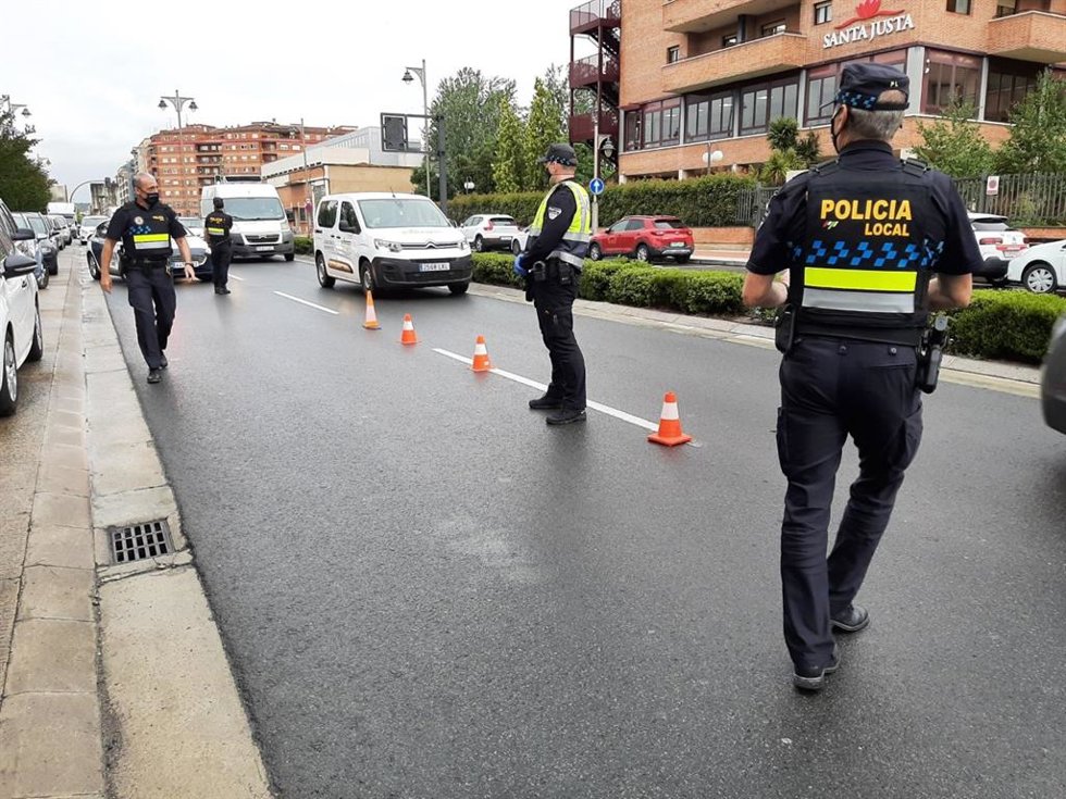 Archivo - Control de la Policía Local de Logroño
